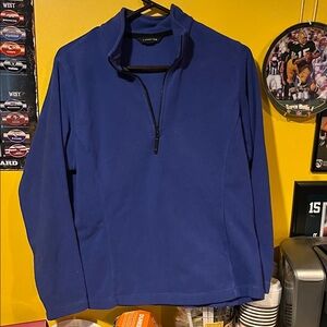 Lands' End Royal Blue Half-Zip Sweater